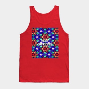 Sparkling Christmas tree pattern. Tank Top